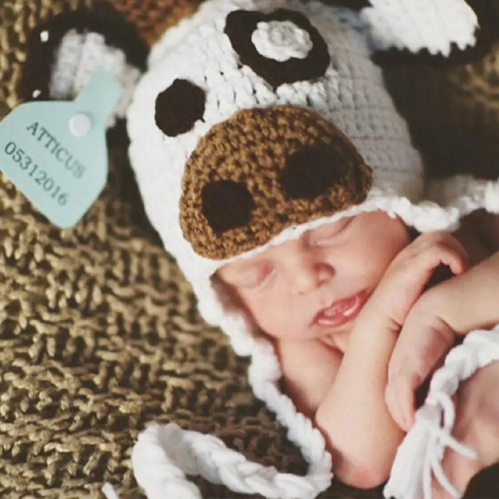 White Milk Cow Infant Baby Girls Hat Diaper Set Photography Props Knitted Newborn Coming Home Outfits Cute Baby Animal Costume
White Milk Cow Infant Baby Girls Hat Diaper Set Photography Props Knitted Newborn Coming Home Outfits Cute Baby Animal Costume