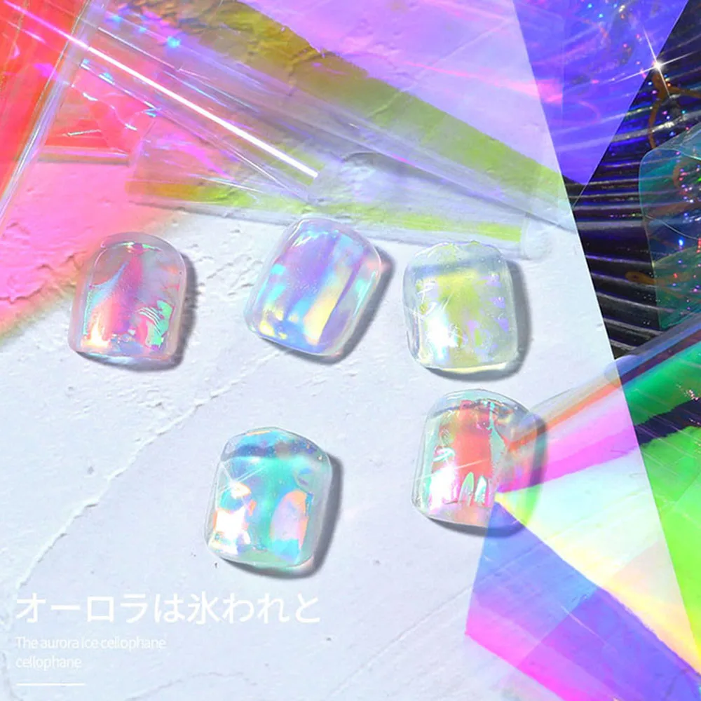 5-100cm Aurora Foils Nail Art Stickers Laser Broken Glass Paper Roll Mirror Glitter Nails Decal Manicure Decorations Accessories
5-100cm Aurora Foils Nail Art Stickers Laser Broken Glass Paper Roll Mirror Glitter Nails Decal Manicure Decorations Accessories