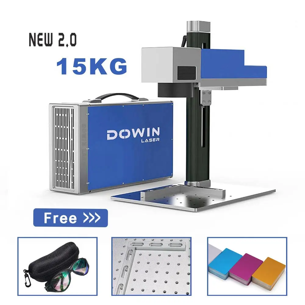 

Factory Direct Supply 20w Raycus Fiber Laser Metal Marking Machine Engraver For Aluminum Gold Silver And Copper Engraving