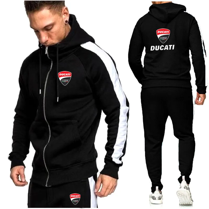 Fashion Brand Men Sets Tracksuits Autumn DUCATI New Men's Hoodies + Sweatpants Two Piece Suit Hooded Casual Sets Male Clothes
Fashion Brand Men Sets Tracksuits Autumn DUCATI New Men's Hoodies + Sweatpants Two Piece Suit Hooded Casual Sets Male Clothes