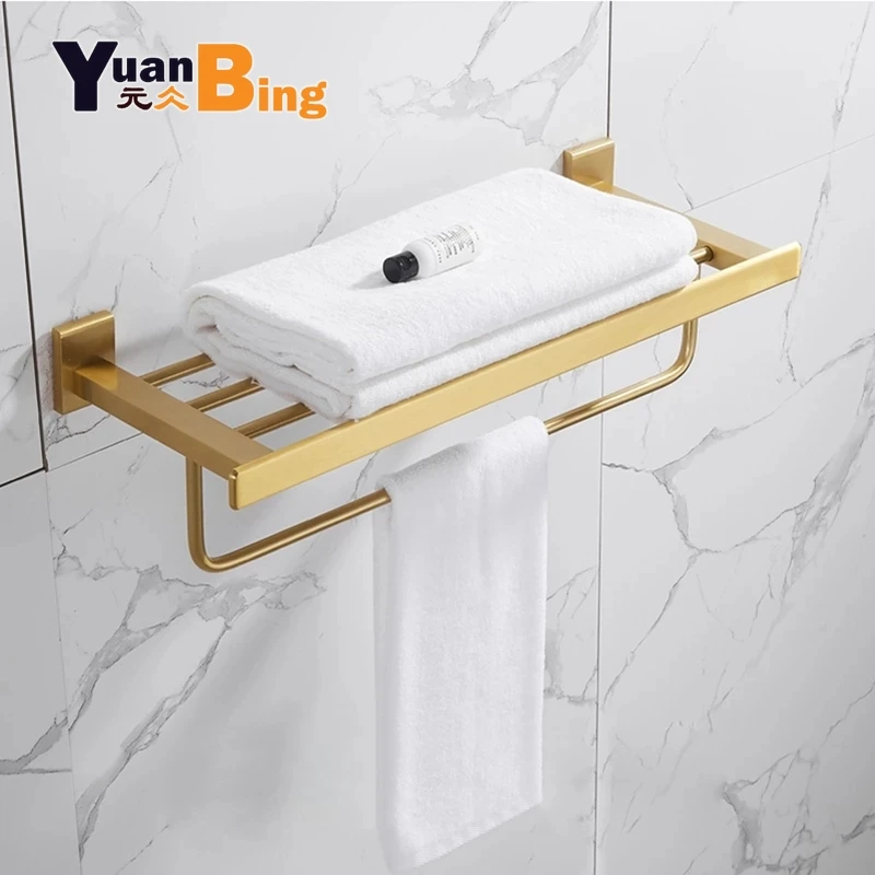 Bathroom Accessories Set Bathroom Tool Sets Brushed Gold Bathroom Shelf Towel Rack Towel Hanger Paper holder Toilet Brush Holder
Bathroom Accessories Set Bathroom Tool Sets Brushed Gold Bathroom Shelf Towel Rack Towel Hanger Paper holder Toilet Brush Holder