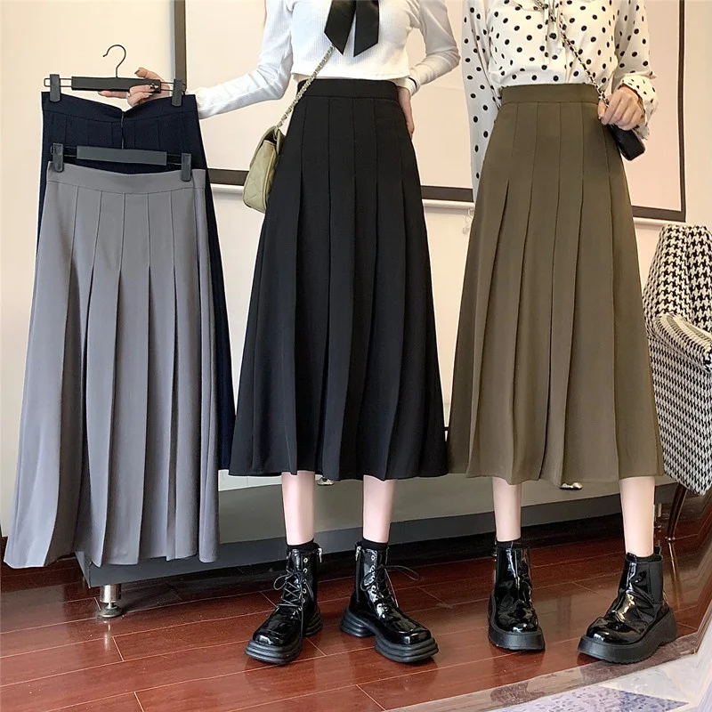 Маленькая Осенняя кофейная юбка для колледжа, женская тонкая драпированная плиссированная юбка с высокой талией, черная трапециевидная по...
Маленькая Осенняя кофейная юбка для колледжа, женская тонкая драпированная плиссированная юбка с высокой талией, черная трапециевидная по...