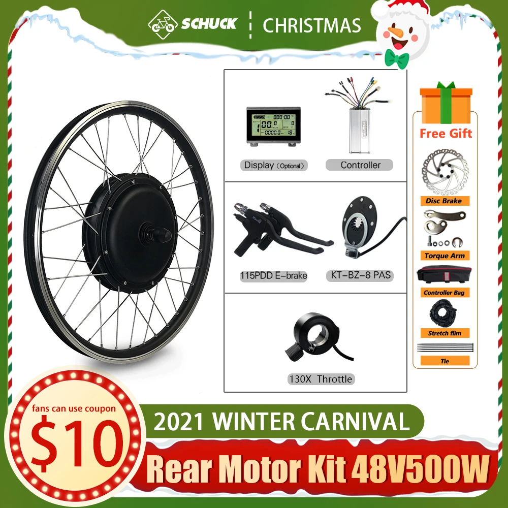 36V 48V 500W Brushless Gearless Rear Rotate Hub Motor Conversion Kit 20 24 26 27.5 28 29 Inch 700c Wheel With KT Controller Part
36V 48V 500W Brushless Gearless Rear Rotate Hub Motor Conversion Kit 20 24 26 27.5 28 29 Inch 700c Wheel With KT Controller Part