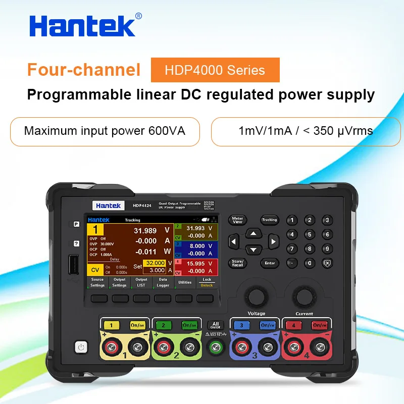 Четырехканальный программируемый Линейный источник питания Hanteck HDP4000 с постоянным током, с цветным дисплеем 4,3 дюйма, 1 мA, выходная мощность 245 ВТ
Четырехканальный программируемый Линейный источник питания Hanteck HDP4000 с постоянным током, с цветным дисплеем 4,3 дюйма, 1 мA, выходная мощность 245 ВТ
