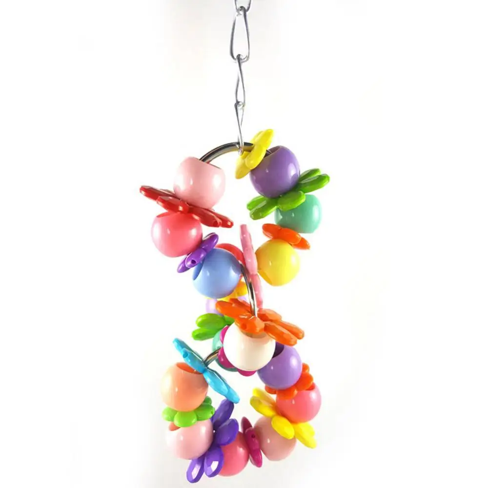 Creative Novelty Design Colorful Beads Circle Birds Cage Hanging Pet Parrot Playing Chewing Fun Round Color Decoration Pendant
Creative Novelty Design Colorful Beads Circle Birds Cage Hanging Pet Parrot Playing Chewing Fun Round Color Decoration Pendant