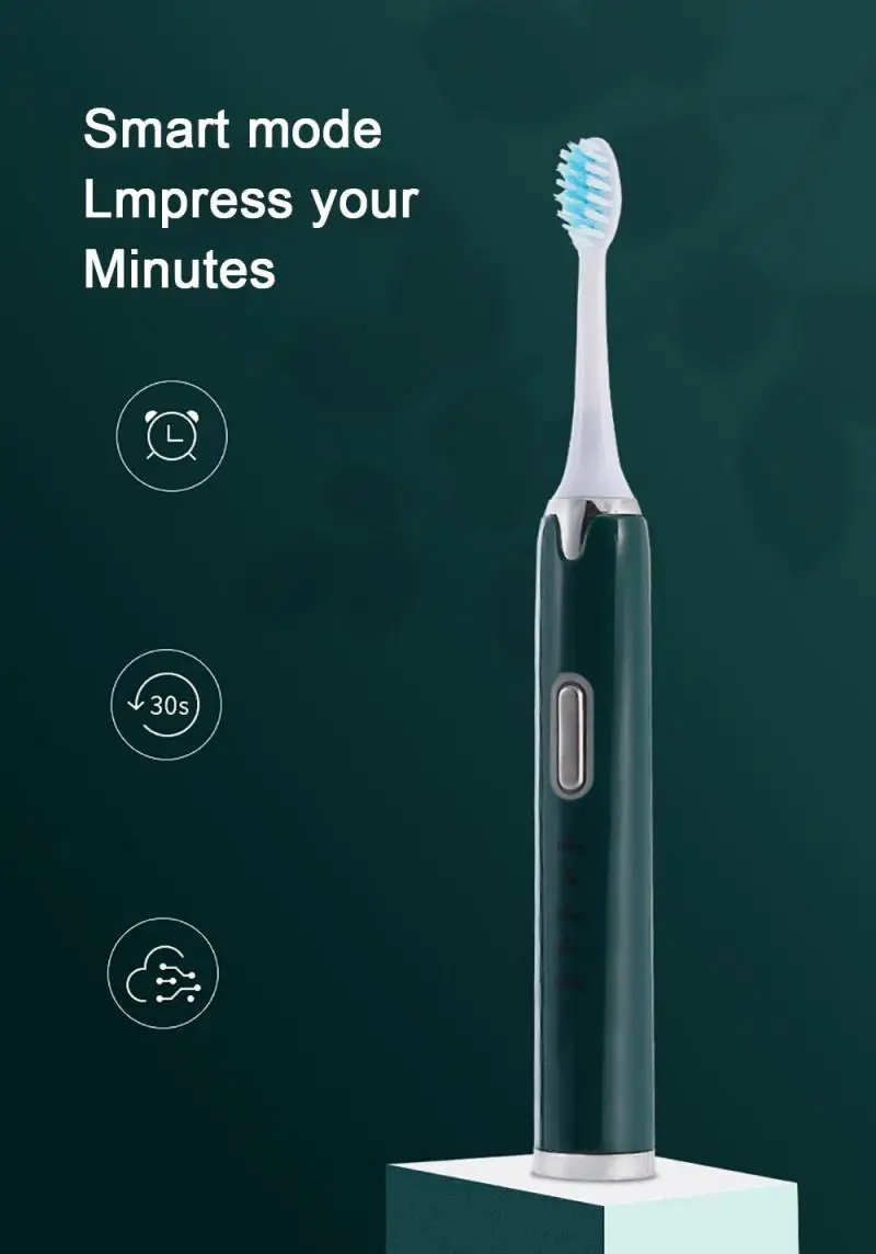 Ultrasonic Automatic Waterproof Electric Toothbrush USB Rechargeable Upgraded Adult Children Tooth Brush Replacement Heads Set
Ultrasonic Automatic Waterproof Electric Toothbrush USB Rechargeable Upgraded Adult Children Tooth Brush Replacement Heads Set