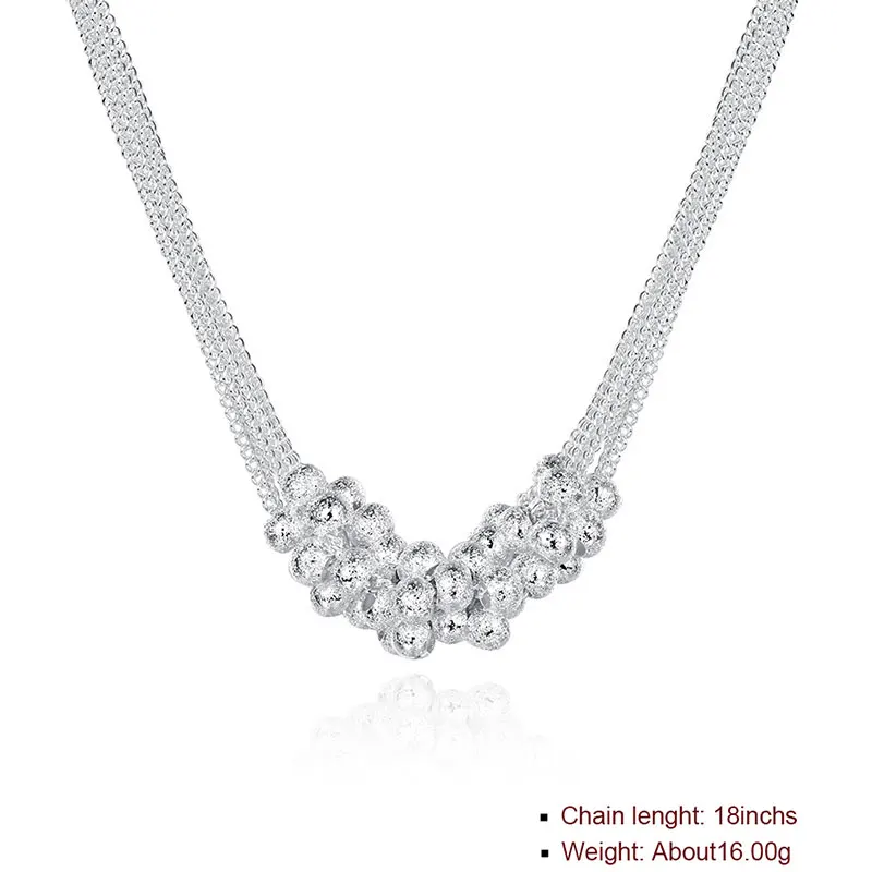 Aimarry 925 Sterling Silver Fashion TO Frosted Bead Chain Necklace For Women Party Engagement Wedding Gifts Charm Jewelry
Aimarry 925 Sterling Silver Fashion TO Frosted Bead Chain Necklace For Women Party Engagement Wedding Gifts Charm Jewelry
