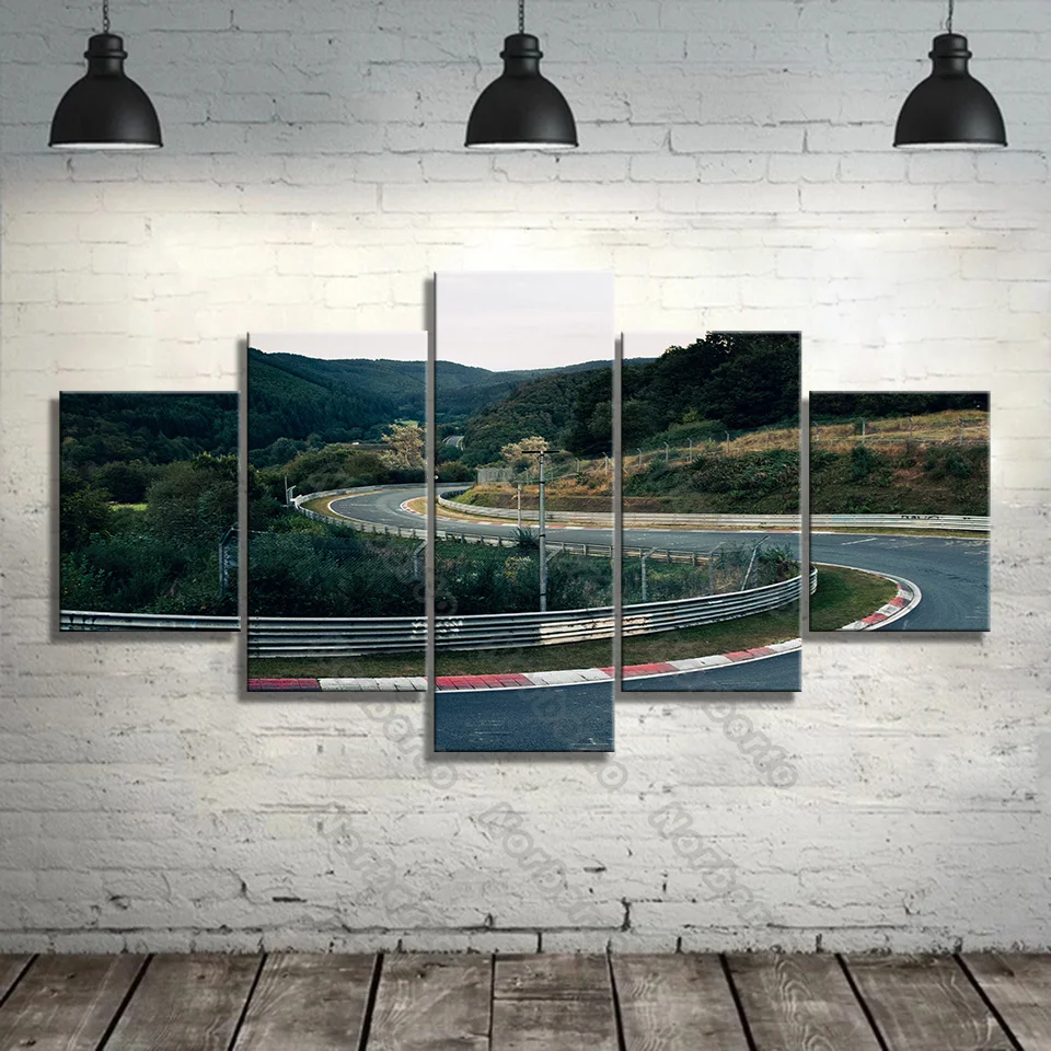 Natural Winding Road Canvas Painting Wall Poster Nurburgring Rally Road Sports Car Track Pctures for Home Rooms Wall Decoration
Natural Winding Road Canvas Painting Wall Poster Nurburgring Rally Road Sports Car Track Pctures for Home Rooms Wall Decoration