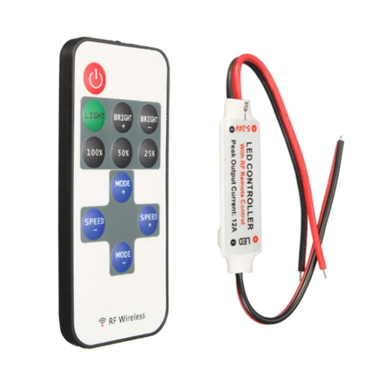 1 компл. DC5-24V 12A RF мини беспроводной контроллер переключатель с дистанционным выключателем Mini In-line светодиодный контроллер/диммер
1 компл. DC5-24V 12A RF мини беспроводной контроллер переключатель с дистанционным выключателем Mini In-line светодиодный контроллер/диммер