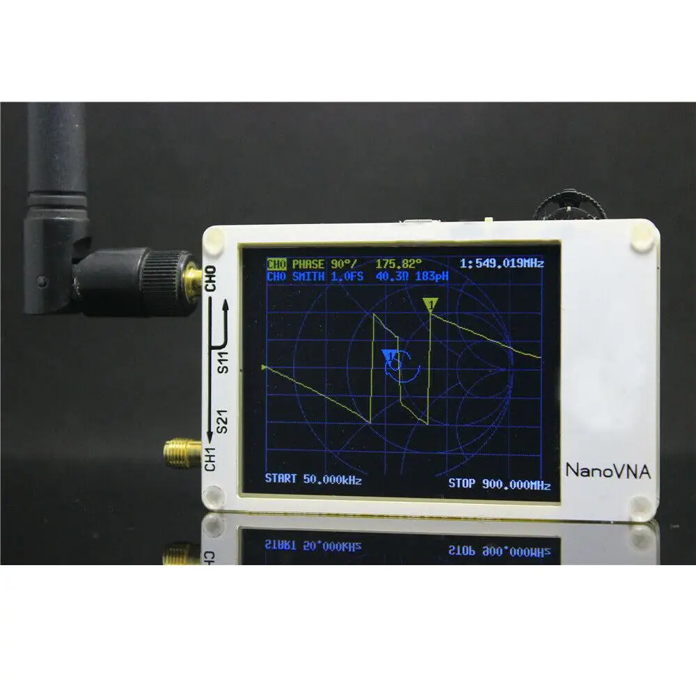 LCD NanoVNA VNA HF VHF UHF UV Vector Network Analyzer Antenna Analyzer + PC Software + Battery
LCD NanoVNA VNA HF VHF UHF UV Vector Network Analyzer Antenna Analyzer + PC Software + Battery