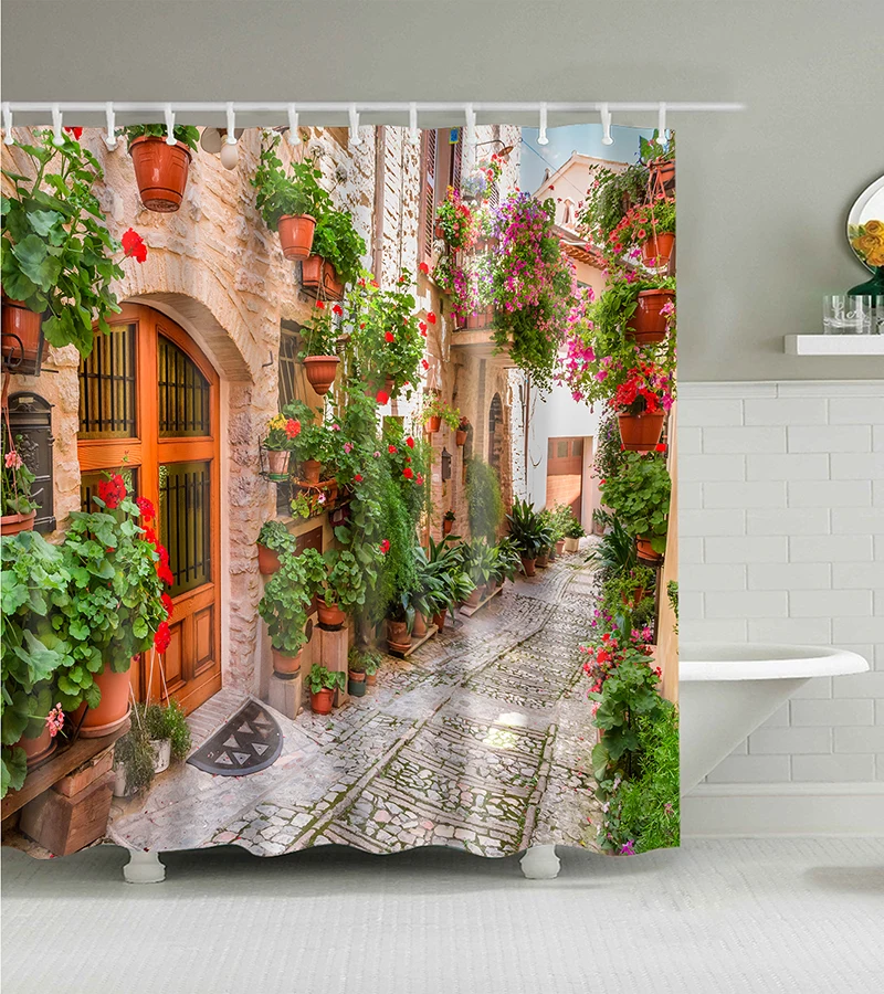 Vintage Rideaux Countryside Wooden Window Shower Curtain Flower Green Plants Garden Salle De Bain Bath Curtains Art Decoracion 
Vintage Rideaux Countryside Wooden Window Shower Curtain Flower Green Plants Garden Salle De Bain Bath Curtains Art Decoracion