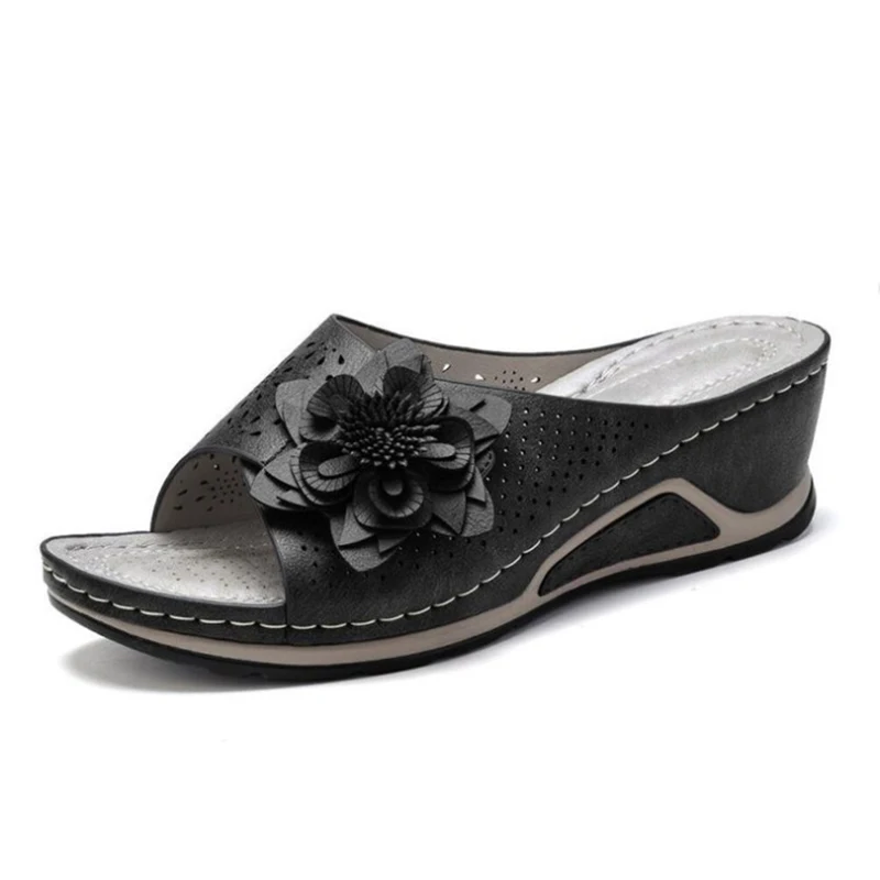 Suede Leather Soft Footbed Orthopedic Arch-Support Sandals For Women Flower Hollow Design Summer Beach Shoes C66
Suede Leather Soft Footbed Orthopedic Arch-Support Sandals For Women Flower Hollow Design Summer Beach Shoes C66