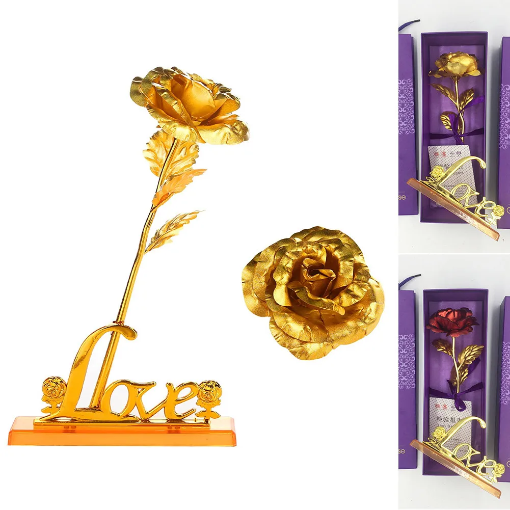 Valentine's Day Creative Gift 24K Foil Plated Rose Gold Rose Lasts Forever Love Wedding Decor Lover Rose Home Wedding Decor
Valentine's Day Creative Gift 24K Foil Plated Rose Gold Rose Lasts Forever Love Wedding Decor Lover Rose Home Wedding Decor