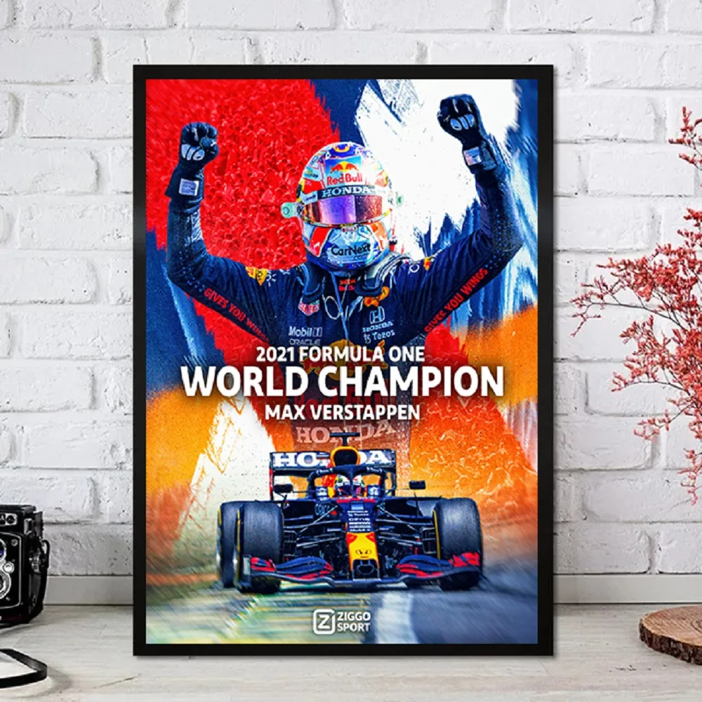 Red Bulls Poster Racing Car F1 World Champion Max Canvas Painting Motorsports Wall Art Prints Picture for Living Room Decoration 
Red Bulls Poster Racing Car F1 World Champion Max Canvas Painting Motorsports Wall Art Prints Picture for Living Room Decoration