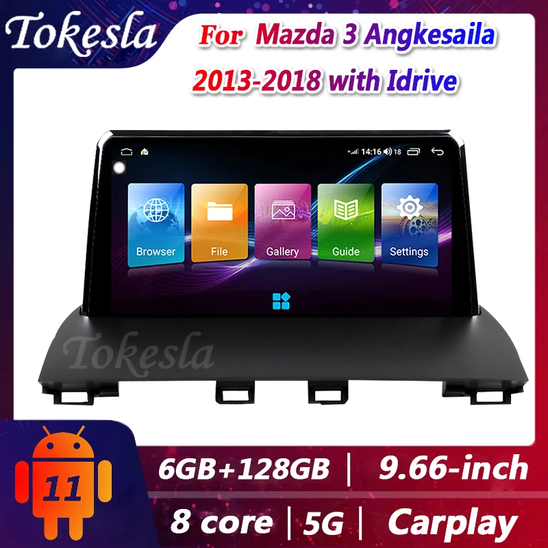 Tokesla For Mazda 3 Angkesaila with Idrive Car Radio Android Touch Screen DVD Automotivo Central Multimedia Player Navigation
Tokesla For Mazda 3 Angkesaila with Idrive Car Radio Android Touch Screen DVD Automotivo Central Multimedia Player Navigation