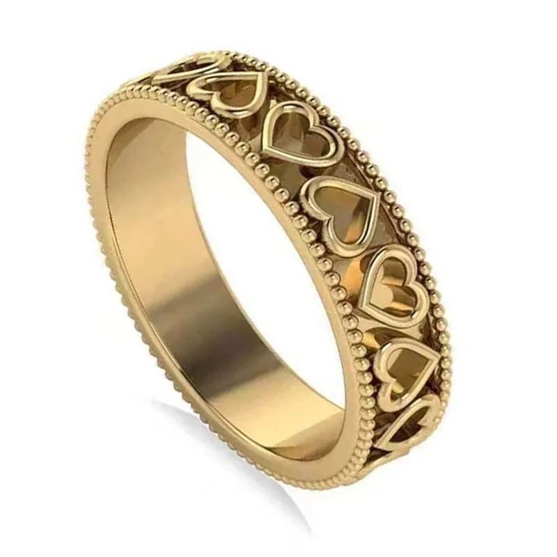 Mifeiya Hot Sale Simple Golden Round Ball Hollow Out Heart Love Shaped Finger Ring for Men Male Party Jewelry Size 6-10
Mifeiya Hot Sale Simple Golden Round Ball Hollow Out Heart Love Shaped Finger Ring for Men Male Party Jewelry Size 6-10