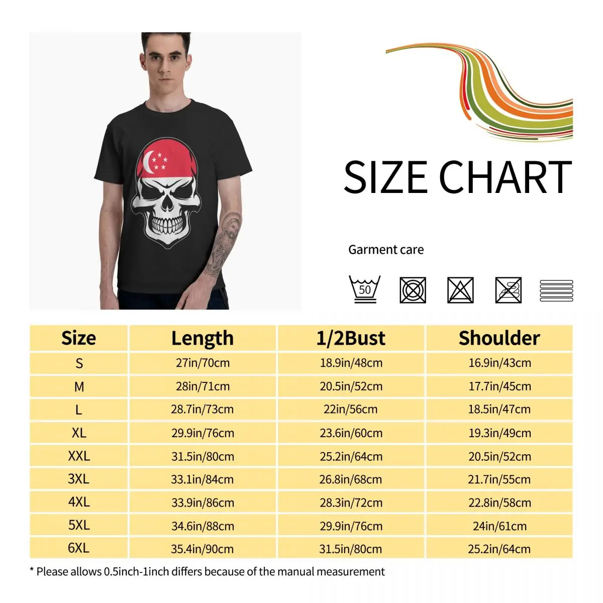 Men T-shirt SINGAPORE Flag Skull Clothes Printing T Shirt Men Women 100% cotton O-Neck Tee Tshirt For Fans
Men T-shirt SINGAPORE Flag Skull Clothes Printing T Shirt Men Women 100% cotton O-Neck Tee Tshirt For Fans
