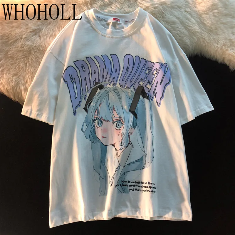 WHOHOLL T Shirt Cartoon Anime Kawaii Sweet Girls Japan Streetwear Harajuku Casual Tops Ulzzang Vintage Summer Women T-shirt
WHOHOLL T Shirt Cartoon Anime Kawaii Sweet Girls Japan Streetwear Harajuku Casual Tops Ulzzang Vintage Summer Women T-shirt