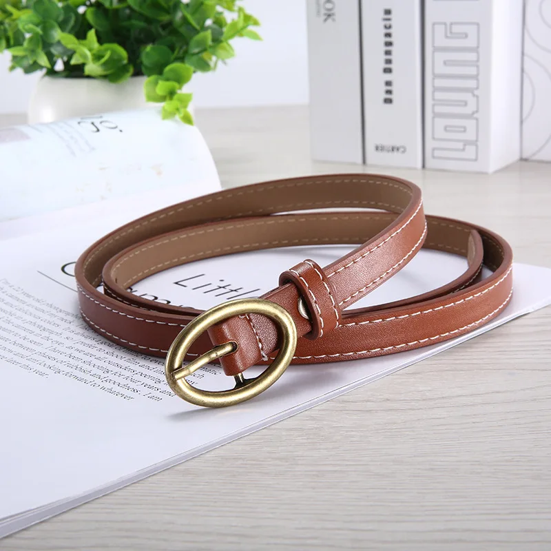 HATCYGGO 2019 Belt Female PU Leather Belts For Women Pin Belt Buckle Retro/Thin Belts Designer Waist Belt For Jeans Waistband 
HATCYGGO 2019 Belt Female PU Leather Belts For Women Pin Belt Buckle Retro/Thin Belts Designer Waist Belt For Jeans Waistband