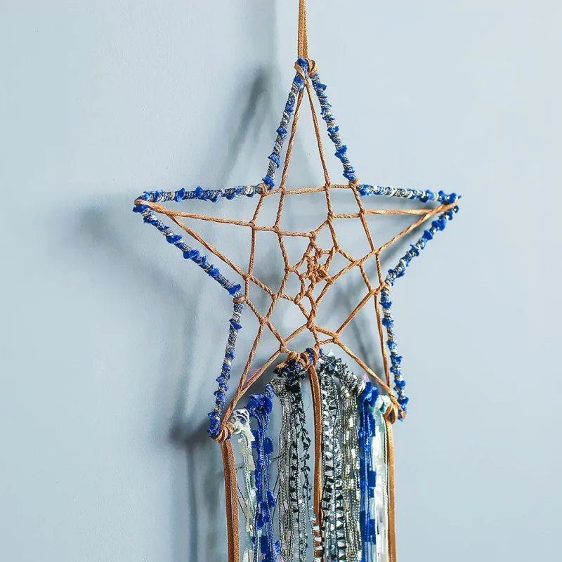 Hand Woven Tapestry Pendent Dream Net Catcher Star Moon Style Hanging Ornaments Home Dreamy Girls Room Decoration
Hand Woven Tapestry Pendent Dream Net Catcher Star Moon Style Hanging Ornaments Home Dreamy Girls Room Decoration