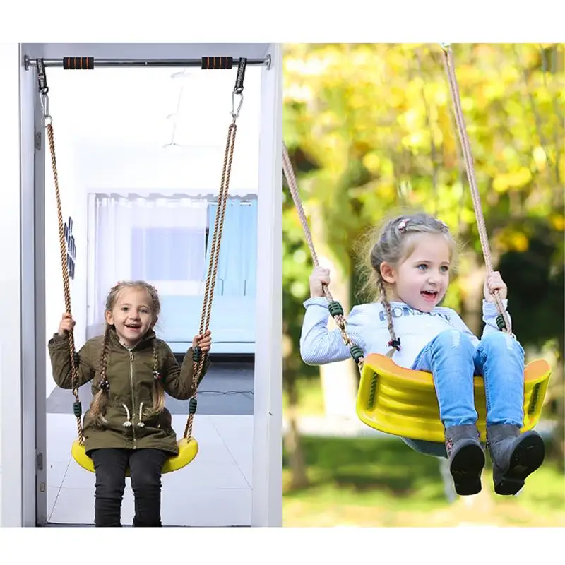 Kids Swings Outdoor Garden Rainbow Sit-on Chair EVA Swing Chair With 1.8M Ropes Park Exercise Playground Children Hanging Seat
Kids Swings Outdoor Garden Rainbow Sit-on Chair EVA Swing Chair With 1.8M Ropes Park Exercise Playground Children Hanging Seat