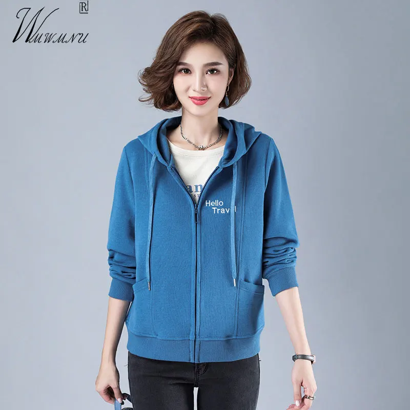 Soft Loose Cotton Zippers Hoodies Lady's Korean Style Casual Fashion Cardigan Coats 2021 Spring Long Sleeve Sportswear Female
Soft Loose Cotton Zippers Hoodies Lady's Korean Style Casual Fashion Cardigan Coats 2021 Spring Long Sleeve Sportswear Female