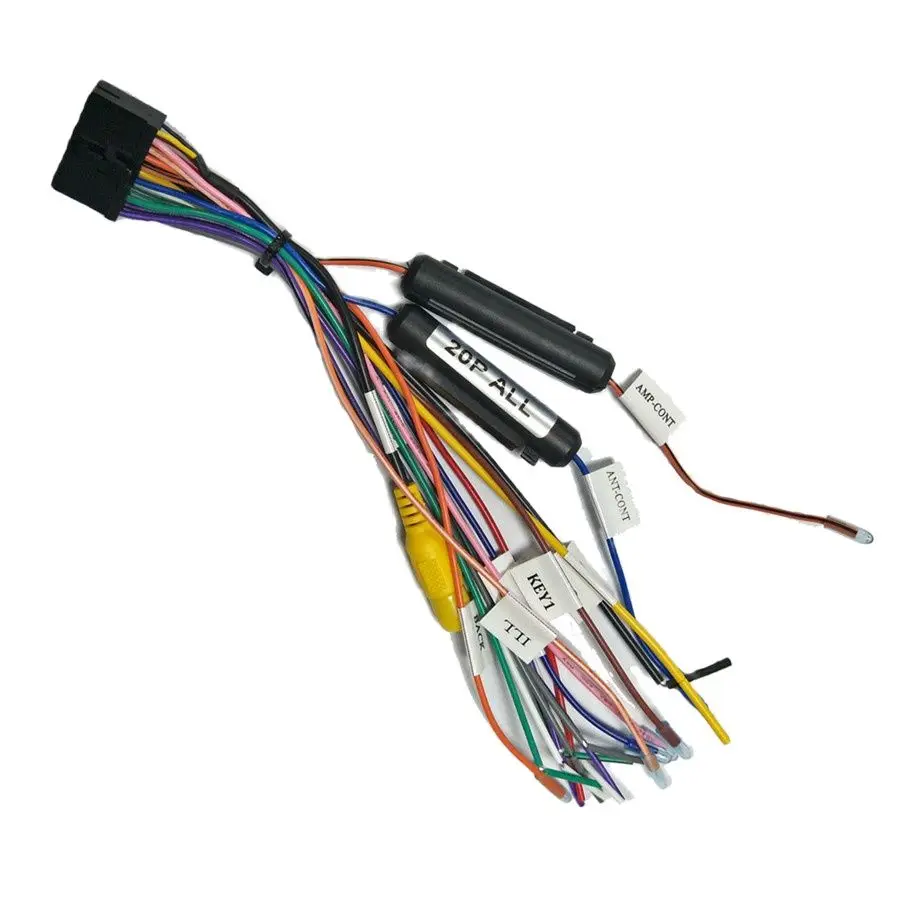 20 PIN Car Stereo Wiring Harness Connector Adapter for 2DIN DVD Android Power Cable Harness
20 PIN Car Stereo Wiring Harness Connector Adapter for 2DIN DVD Android Power Cable Harness