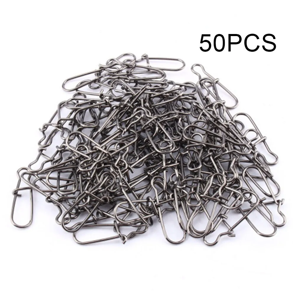 50pcs Fast Clip Lock Snap Swivel Solid Rings Safety Snaps Fishing Hook Connector Thickened And Reinforced Gourd Pins 00#~8#
50pcs Fast Clip Lock Snap Swivel Solid Rings Safety Snaps Fishing Hook Connector Thickened And Reinforced Gourd Pins 00#~8#