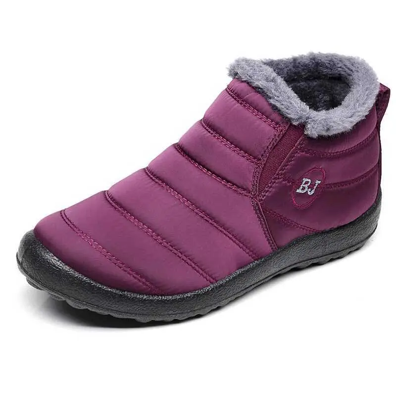 Men Boots 2020 Solid Warm Plush Inside Winter Keep Antiskid Bottom Waterproof Shoes Casual Male Botas Hombre | Обувь