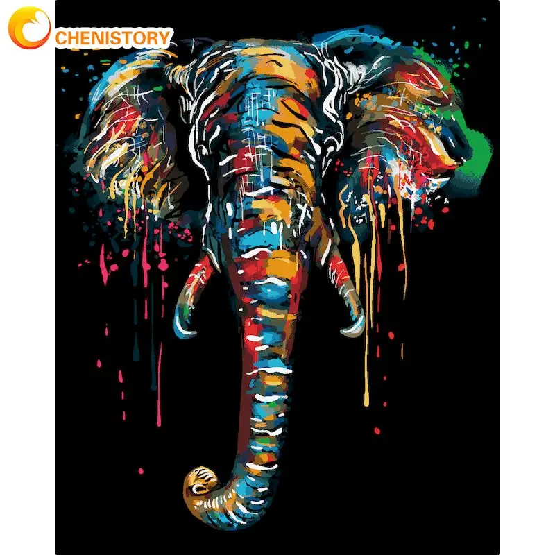 CHENISTORY Colorful Elephant Animal Painting By Numbers Kit For Adults Diy Framed Acrylic Paint Draw On Canvas Home Decor Photo
CHENISTORY Colorful Elephant Animal Painting By Numbers Kit For Adults Diy Framed Acrylic Paint Draw On Canvas Home Decor Photo