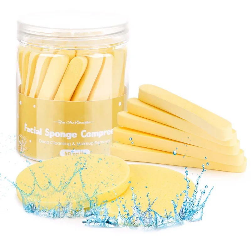 50pcs Compressed Facial Cleansing Sponge Face Washing Sponge Makeup Removal Sponge Pad Soft Sponge Exfoliating Round Puff
50pcs Compressed Facial Cleansing Sponge Face Washing Sponge Makeup Removal Sponge Pad Soft Sponge Exfoliating Round Puff