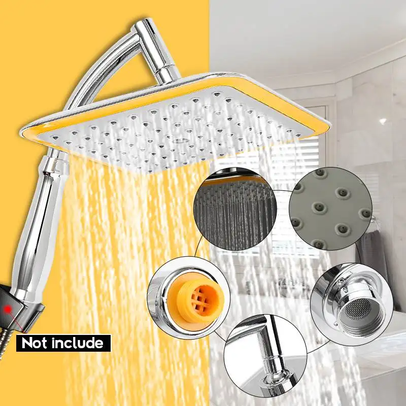 G1/2" 9 Inch Rainfall Shower Head Bathroom Square Shower Head Pressurized Shower Sprayer Kit with Extension Pipe
G1/2" 9 Inch Rainfall Shower Head Bathroom Square Shower Head Pressurized Shower Sprayer Kit with Extension Pipe