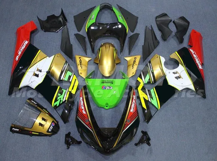 Новый комплект обтекателей для мотоцикла из АБС-пластика, подходит для kawasaki Ninja ZX6R 636 2005 2006 05 06 6R, цвет красный, золотой
Новый комплект обтекателей для мотоцикла из АБС-пластика, подходит для kawasaki Ninja ZX6R 636 2005 2006 05 06 6R, цвет красный, золотой