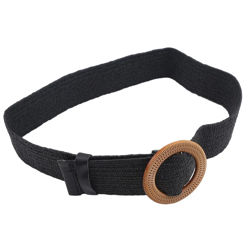 Woven Round Buckle Casual Stretch Belt Waistband Female Buckle Waist Belts For Women Dresses Clothing Accessories 
Woven Round Buckle Casual Stretch Belt Waistband Female Buckle Waist Belts For Women Dresses Clothing Accessories