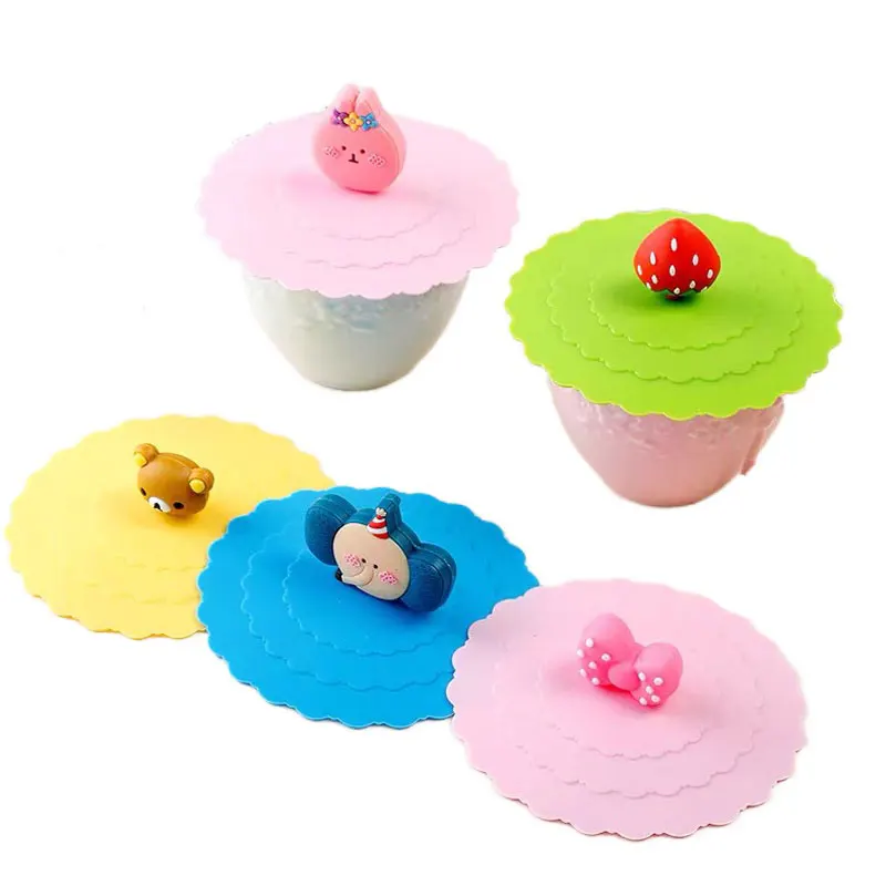 Cute Cartoon Silicone Lids Cup Elastic Lid Teacup Lid Dustproof and Leak-proof Round Shape Suitable for Cups Below 10cm
Cute Cartoon Silicone Lids Cup Elastic Lid Teacup Lid Dustproof and Leak-proof Round Shape Suitable for Cups Below 10cm