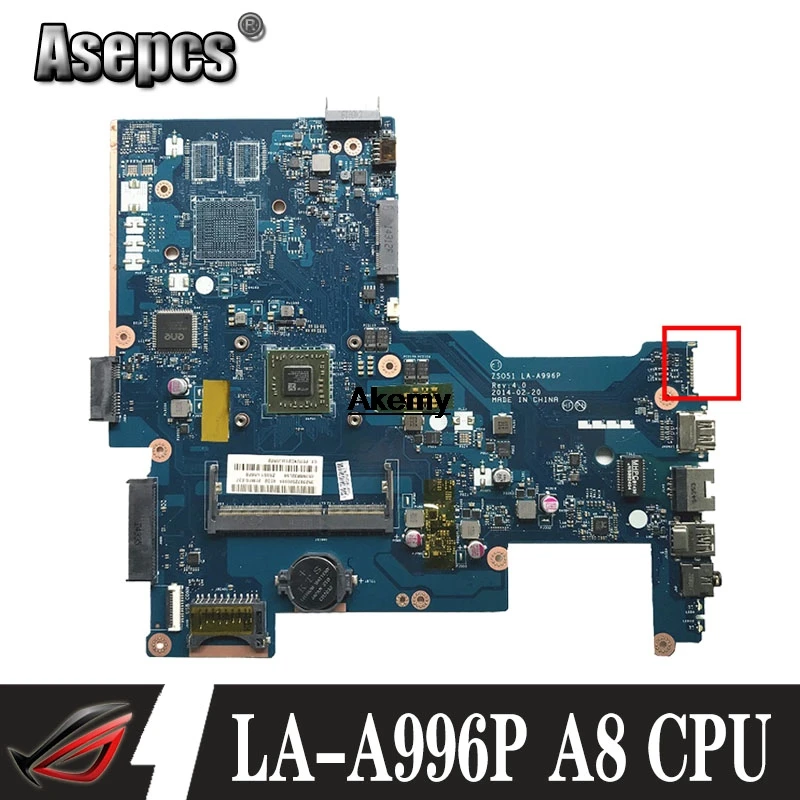 Бесплатная доставка ZS051 LA A996P для hp 15 G Материнская плата ноутбука 764260 501 001 с A8 6410 cpu