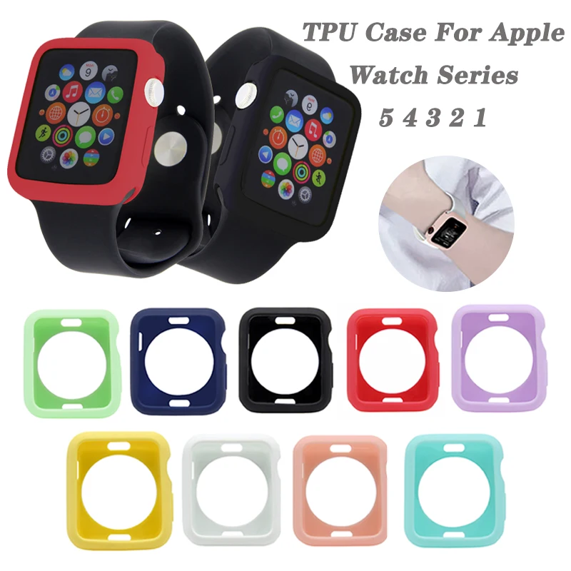 Чехол из ТПУ для Apple Watch 5 4 IPad Mini 44 мм 40 Ударопрочный силиконовый мягкий чехол