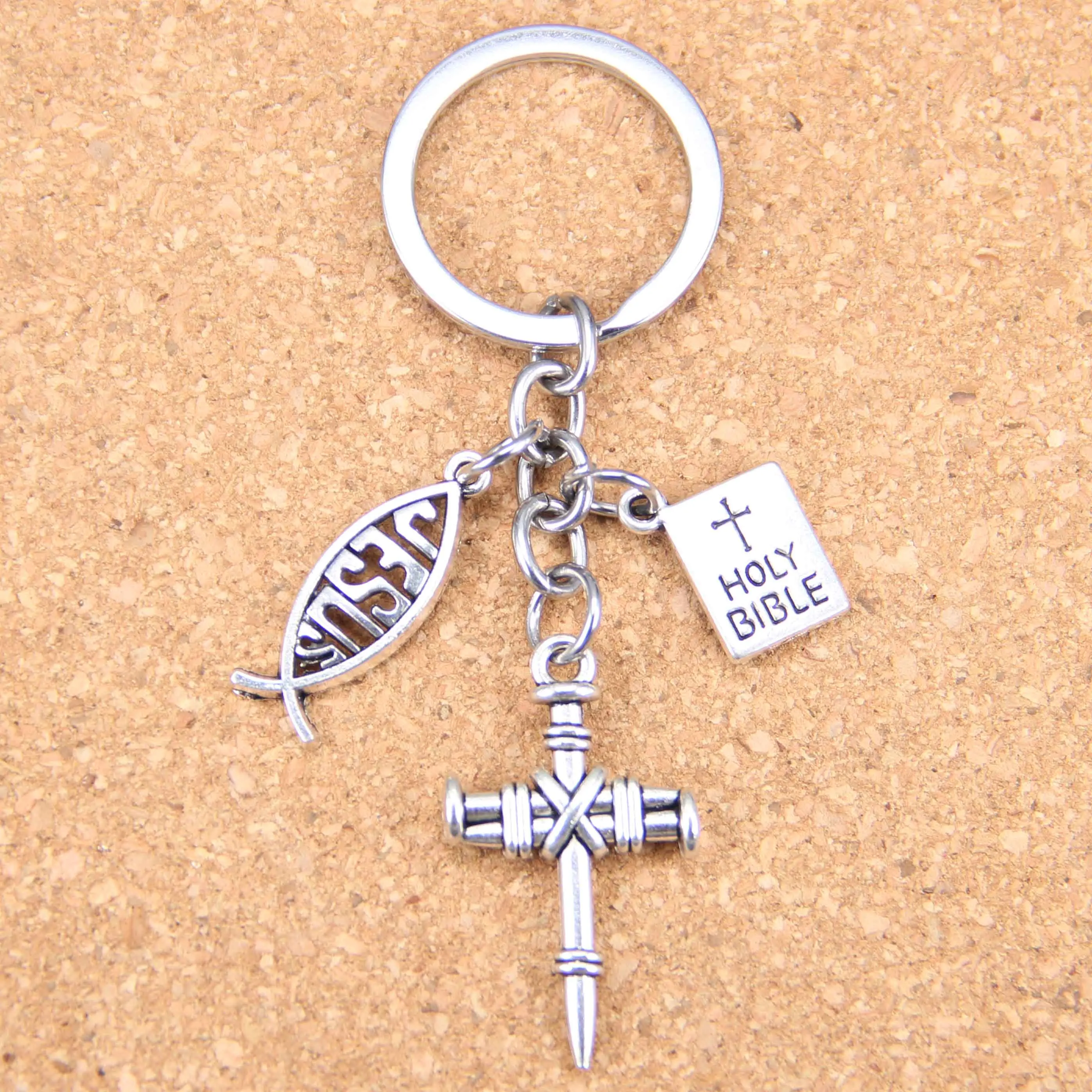 20pcs New Fashion DIY Keychain jesus cross book holy bible Pendants Men Jewelry Car Key Chain Souvenir For Gift
20pcs New Fashion DIY Keychain jesus cross book holy bible Pendants Men Jewelry Car Key Chain Souvenir For Gift