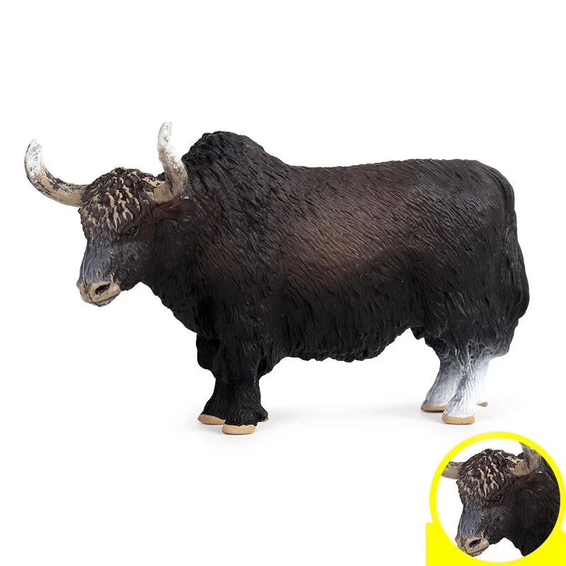 14.5X3.5X8.5cm Classic Black Yak Animals Action Figures Cattle Bull Ox Figurine Pvc Cute Lifelike Model Toy
14.5X3.5X8.5cm Classic Black Yak Animals Action Figures Cattle Bull Ox Figurine Pvc Cute Lifelike Model Toy