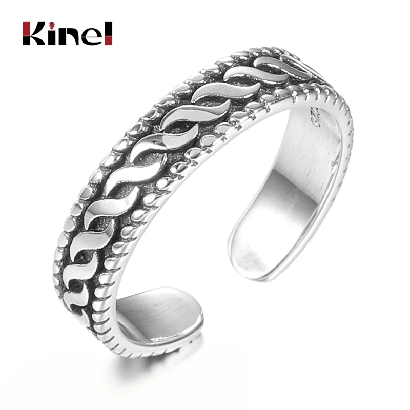 Kinel Silver 925 Open Rings For Women Vintage Style Lady Prevent Allergy Sterling Silver Jewelry Gifts
Kinel Silver 925 Open Rings For Women Vintage Style Lady Prevent Allergy Sterling Silver Jewelry Gifts