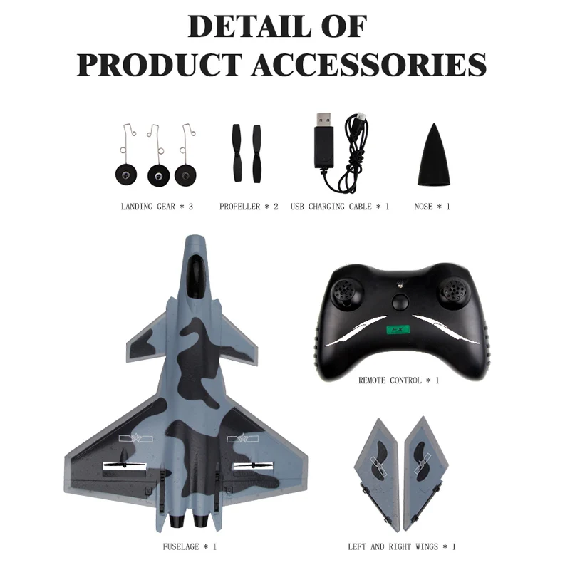 FX930 Remote Control Airplane 320mm Wingspan 2.4G 2CH EPP RC Aircraft Ready to Fly Veyron J-20 Fighter Warplane RTF Version Toys
FX930 Remote Control Airplane 320mm Wingspan 2.4G 2CH EPP RC Aircraft Ready to Fly Veyron J-20 Fighter Warplane RTF Version Toys