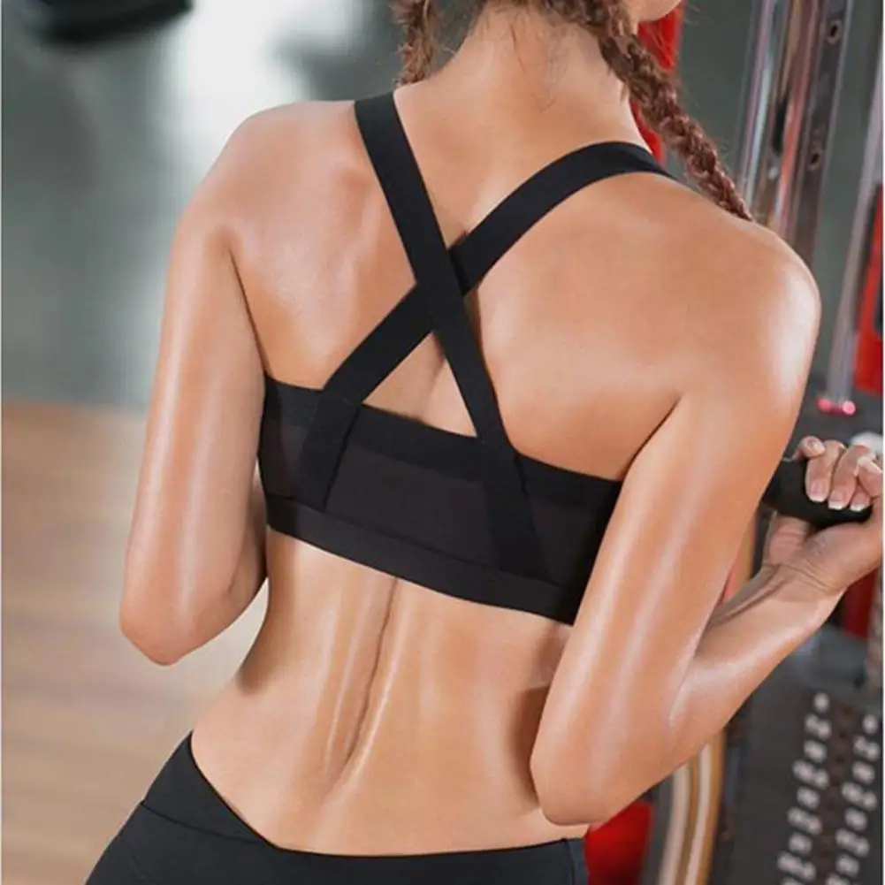 Women's Bra Adjustable Color Block Padded Wireless Cross Bandage Running Yoga Bra Breathable Push Up Fitness Workout Sport Bras
Women's Bra Adjustable Color Block Padded Wireless Cross Bandage Running Yoga Bra Breathable Push Up Fitness Workout Sport Bras