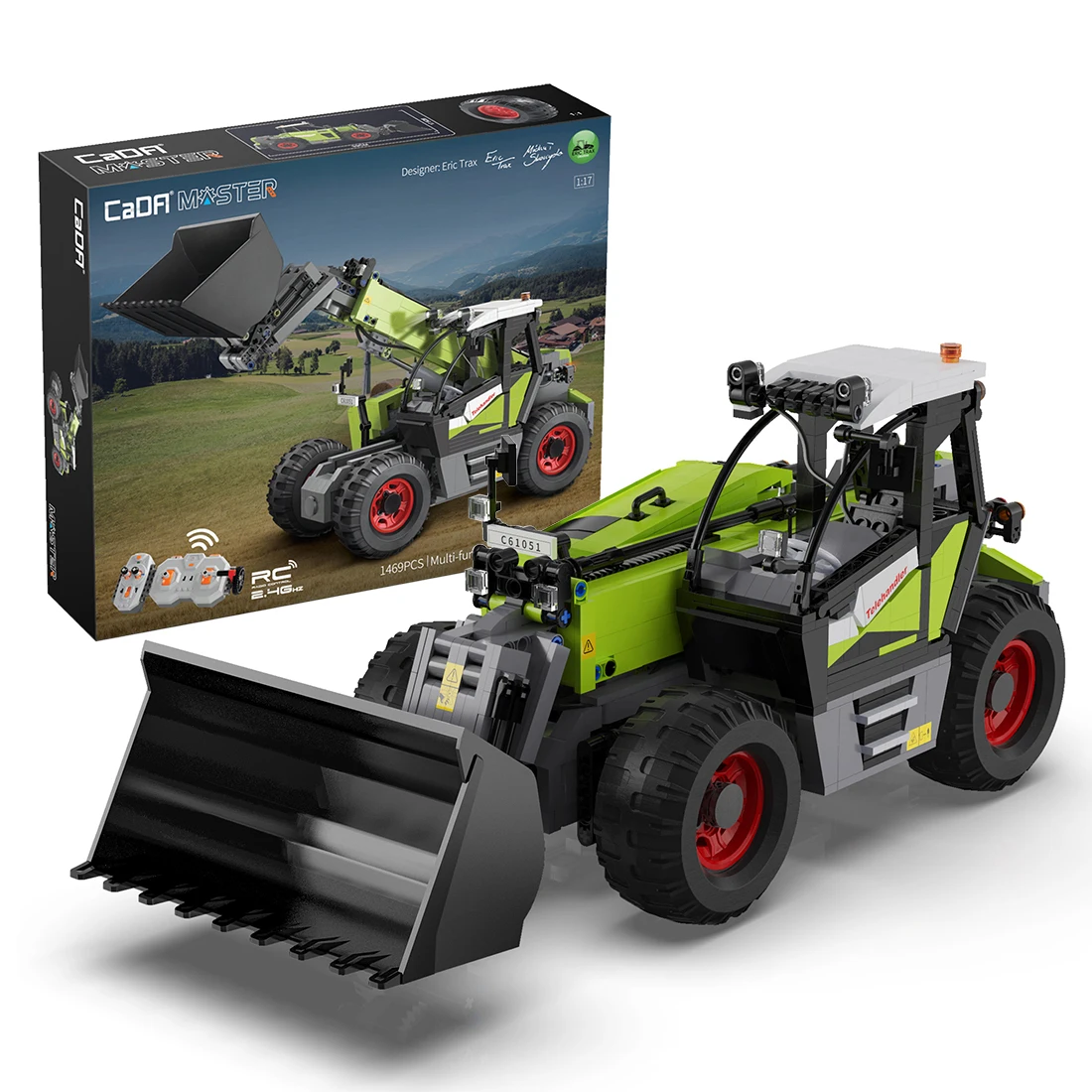CaDA 1469 шт. 1:17 2,4G RC телескопический погрузчик автомобиля Кирпичи DIY строительные блоки для детей модель Toy-C61051W
CaDA 1469 шт. 1:17 2,4G RC телескопический погрузчик автомобиля Кирпичи DIY строительные блоки для детей модель Toy-C61051W