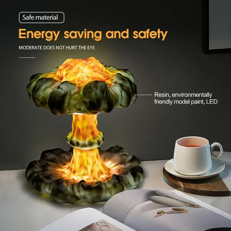 3D Explosion Mushroom Cloud Creative USB Powered Night Light LED Table Lamp Simulation Nuclear Explosion Light For Kids Gift
3D Explosion Mushroom Cloud Creative USB Powered Night Light LED Table Lamp Simulation Nuclear Explosion Light For Kids Gift