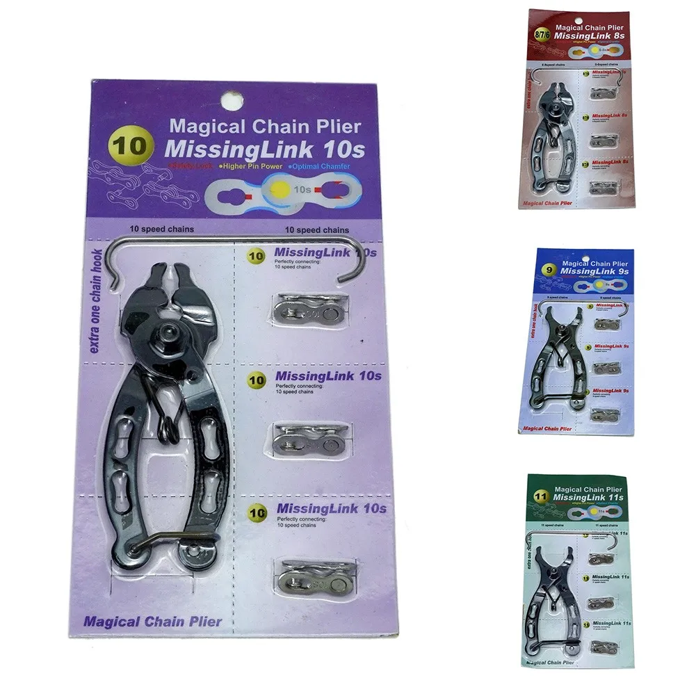 Bike Bicycle Chain Link Plier Clamp Repair Removal Tool Kit With Magic-Clasps Hook Quick Link 2 In 1Steel For 6 7 8 9 10 11S
Bike Bicycle Chain Link Plier Clamp Repair Removal Tool Kit With Magic-Clasps Hook Quick Link 2 In 1Steel For 6 7 8 9 10 11S