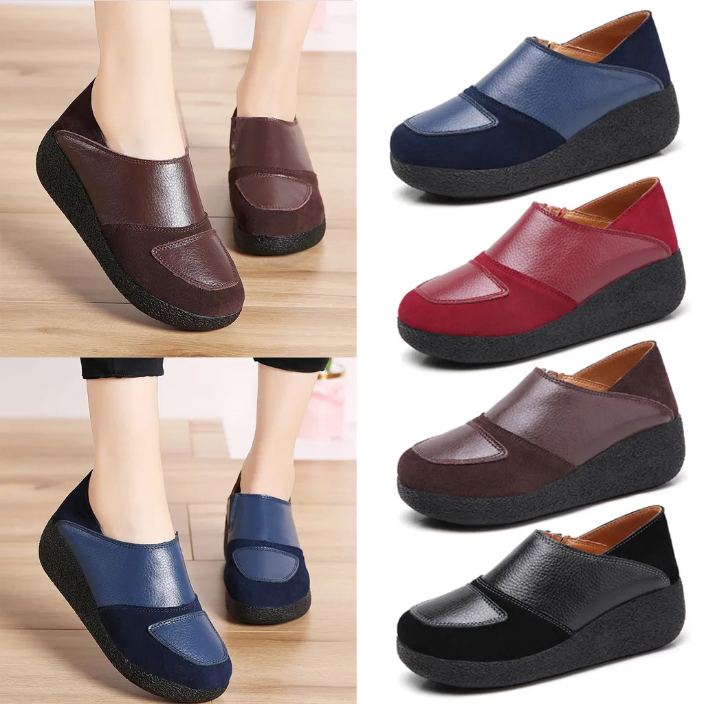 Casual Shoes Woman Leather Surface Solid Color Increase Mid Heel Round Toe Fashion Large Size PU Casual Shoes Woman
Casual Shoes Woman Leather Surface Solid Color Increase Mid Heel Round Toe Fashion Large Size PU Casual Shoes Woman