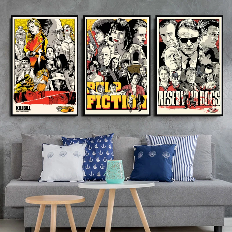 Hot Pulp Fiction Quentin Tarantino Movie Film Poster And Prints Painting Art Wall Pictures For Living Room Home Decor
Hot Pulp Fiction Quentin Tarantino Movie Film Poster And Prints Painting Art Wall Pictures For Living Room Home Decor