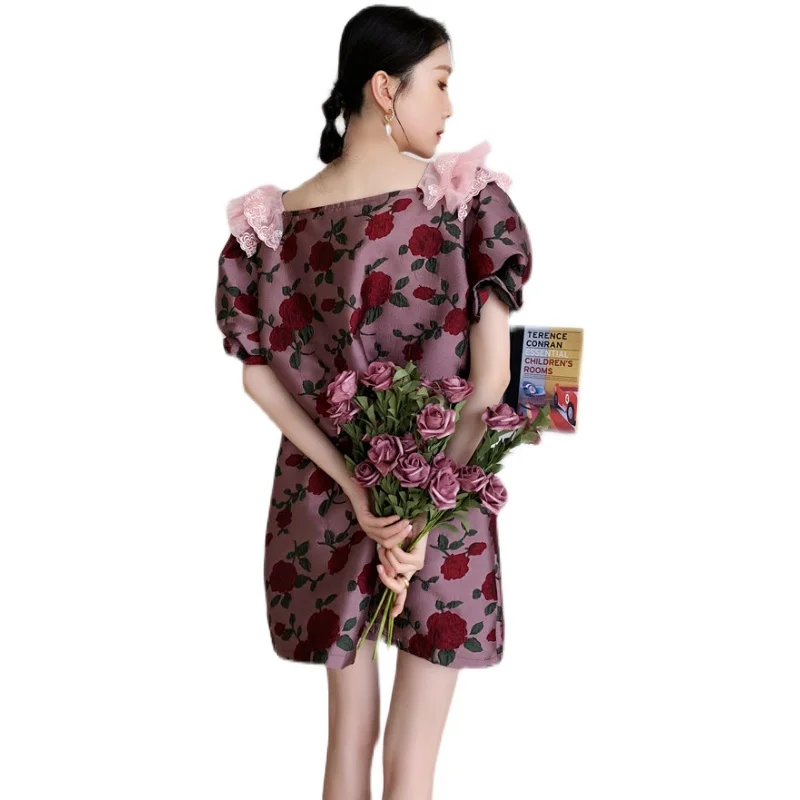 LANMREM Women New Dress Square Neck Bubble Sleeve Lace Temperament Loose Fit Fashion Tide Summer 2021 2P249
LANMREM Women New Dress Square Neck Bubble Sleeve Lace Temperament Loose Fit Fashion Tide Summer 2021 2P249