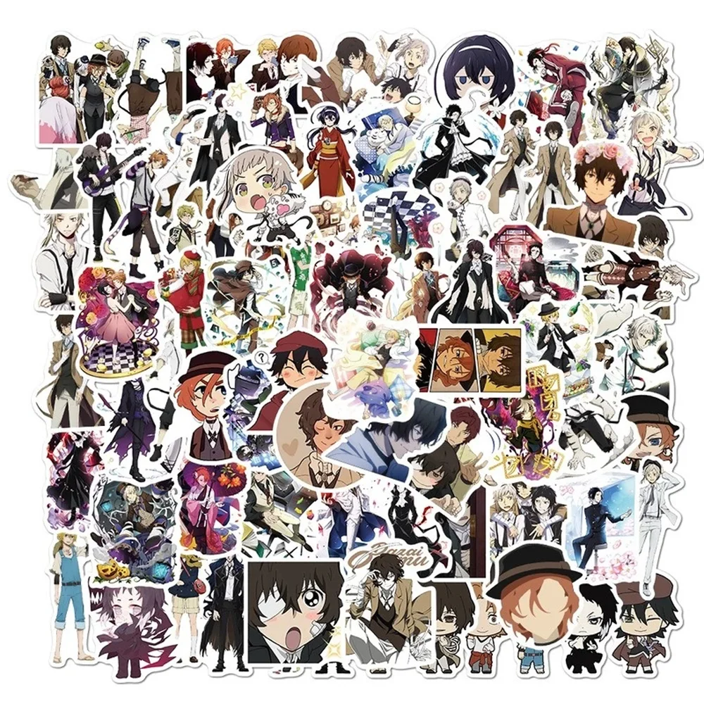 10/100pcs Bungo Stray Dogs Stickers Anime Sticker PVC Graffiti Decals Suitcase Luggage Guitar Car Waterproof for Children's Toys
10/100pcs Bungo Stray Dogs Stickers Anime Sticker PVC Graffiti Decals Suitcase Luggage Guitar Car Waterproof for Children's Toys