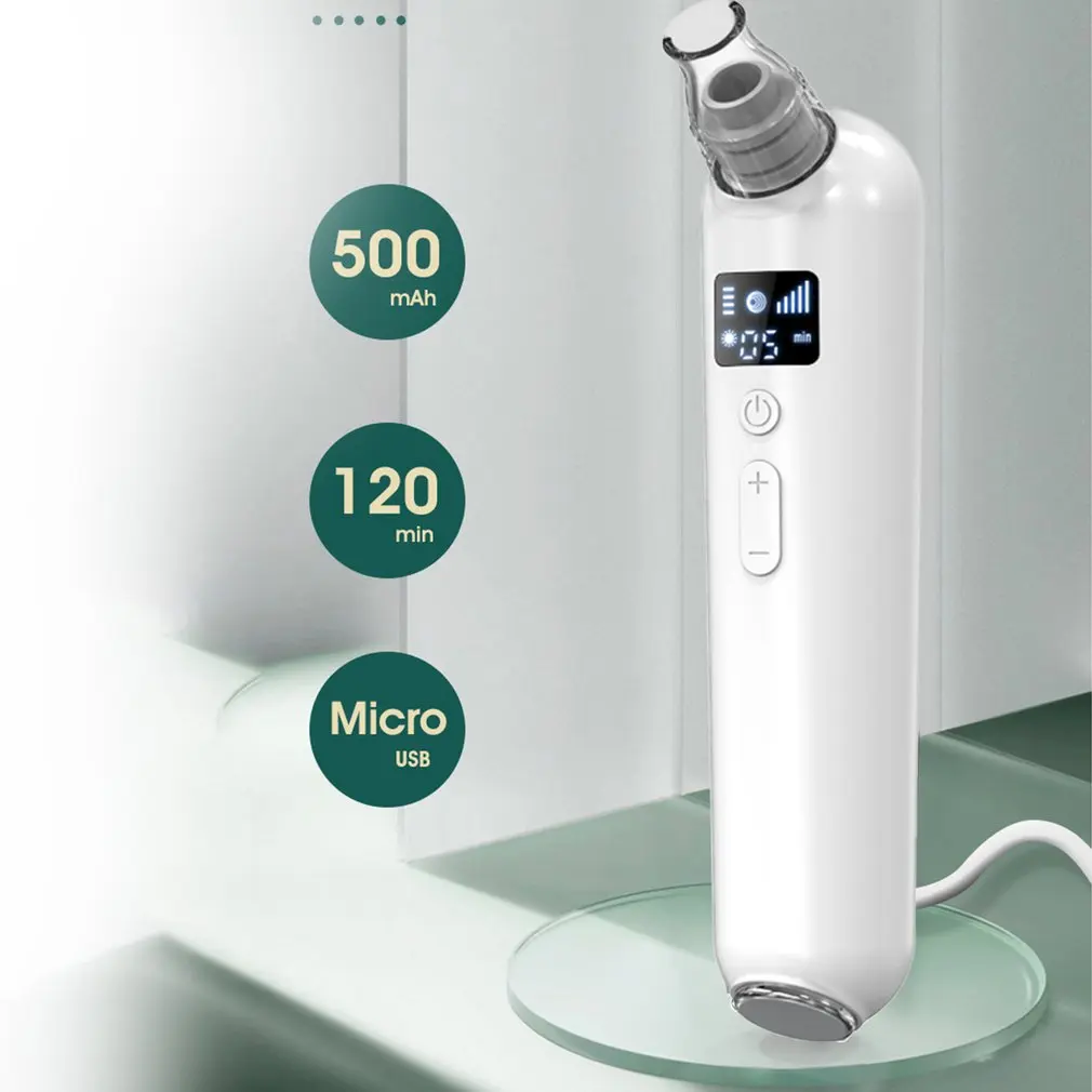 Вакуумный очиститель пор лица, электрический комплект для извлечения комедонов, Перезаряжаемый USB прибор для всасывания черных точек свето... 
Вакуумный очиститель пор лица, электрический комплект для извлечения комедонов, Перезаряжаемый USB прибор для всасывания черных точек свето...